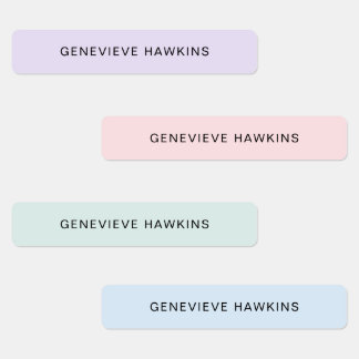 Kids Pastel Name Labels