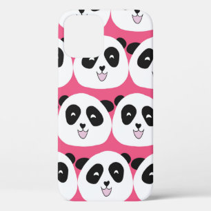 Kids pattern Panda bear seamless vintage repeat. C iPhone 12 Case