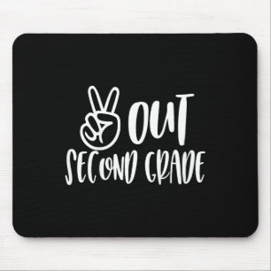 Kids Peace Out Second Grade - Last Day Of School  Mouse Mat