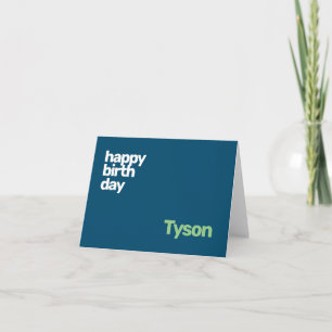 kids personal happy Birthday minimal  Card