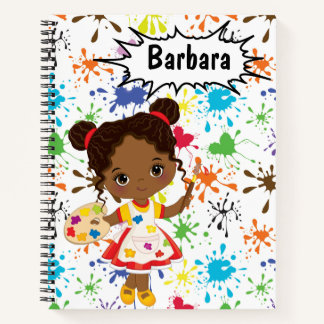 Kids Personalise Artist Sketch Notebook
