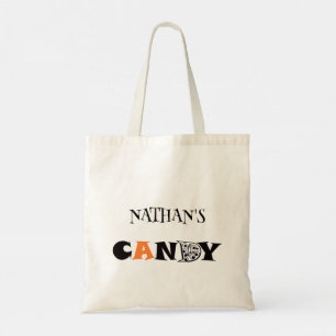 Kids Personalise Halloween Trick or Treat Tote Bag