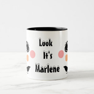 Kids Personalise Snowman Two-Tone Coffee Mug