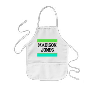 Kids personalised apron