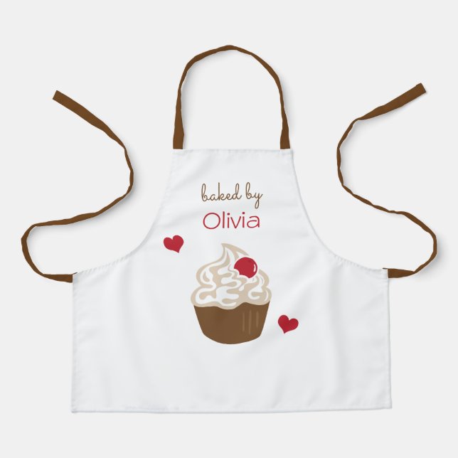 Kids' Personalised Apron | Cupcake Baker Apron  (Front)