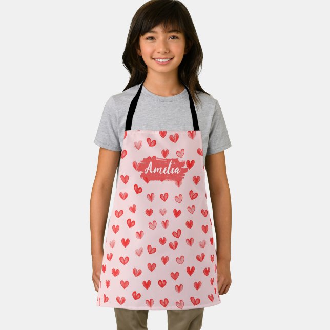 Kids Personalised Chef Apron, Cooking Baking BBQ Apron (Insitu)
