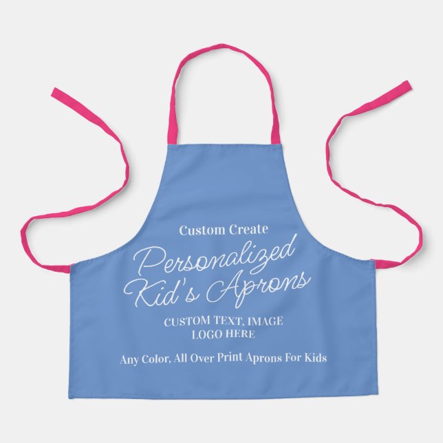 Kids Personalised Chef Apron - Custom Name Design (Front)
