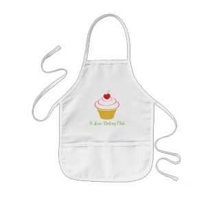 Kid's Personalised Chef Apron with Cherry Cupcake