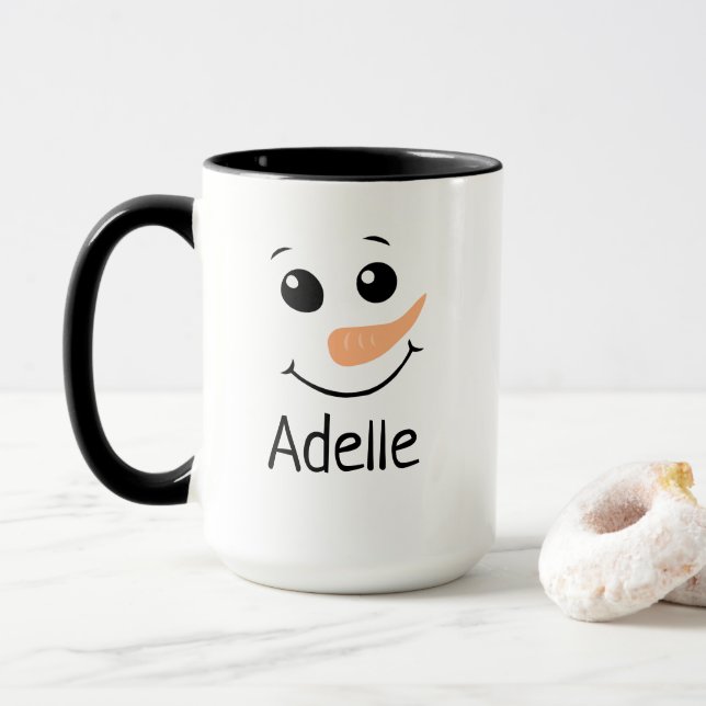 Kids Personalised Christmas Mug (With Donut)