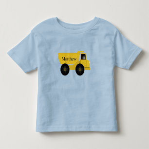 Kids' Personalised Dump Truck T-Shirt   EDITABLE