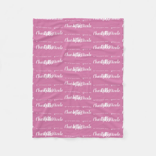 Kids Personalised Fleece Blanket (Front)