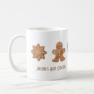 Kid's Personalised Gingerbread Christmas Holiday Coffee Mug