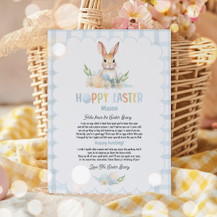 Kids Personalised Letter From The Easter Bunny Invitation