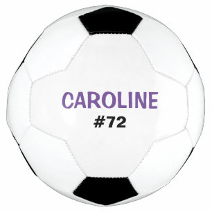 Kids Personalised Name and Jersey Number Football