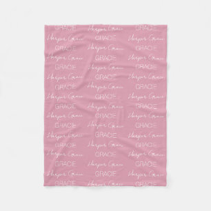 Kids Personalised Name Fleece Blanket