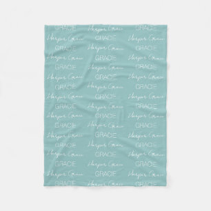 Kids Personalised Name Fleece Blanket