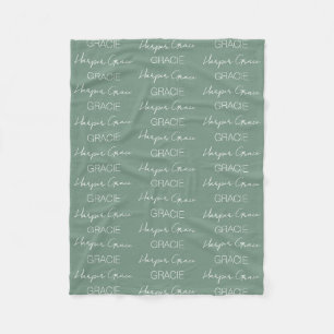 Kids Personalised Name Fleece Blanket