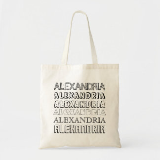 Kids Personalised Name Pattern Colour Your Own DIY Tote Bag