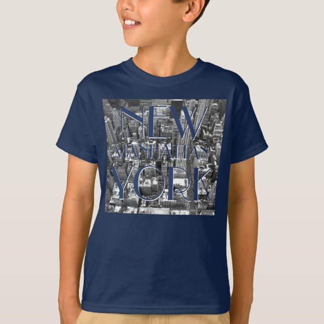 Kid's Personalised New York T-shirts NYC Souvenir (Front)