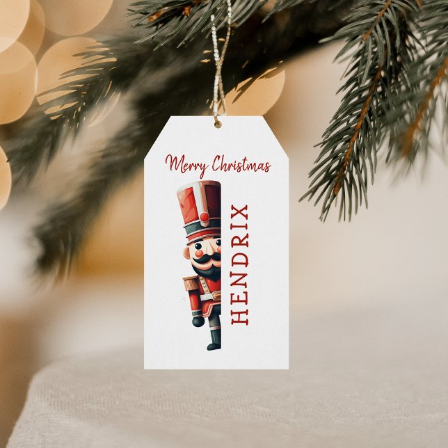 Kids Personalised Nutcracker Christmas Gift Tags (Creator Uploaded)