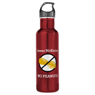 Kids Personalised Peanut Free Allergy Alert 710 Ml Water Bottle