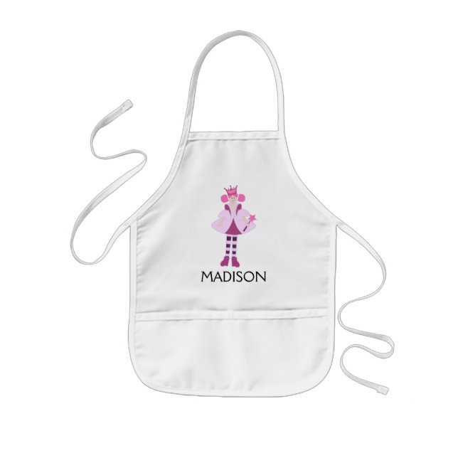 Kid's Personalised Princess Apron (Front)