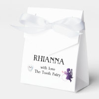 Kids Personalised Purple Tooth Fairy Treat Box