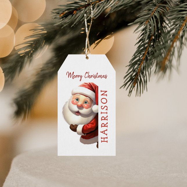 Kids Personalised Santa Christmas Gift Tags (Creator Uploaded)
