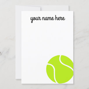 Kids Personalised Tennis Thank You Cards