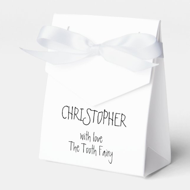 Kids Personalised Tooth Fairy Treat Box (Front Side)