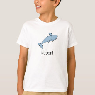 Kids Personalized Cartoon Shark T-Shirt