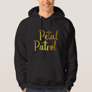 Kids Petal Patrol Gold Faux Foil Printed Flower Gi Hoodie