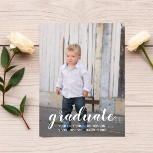 Kids Photo Graduation Announcement