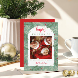 Kids Photo Happy Holiday Card