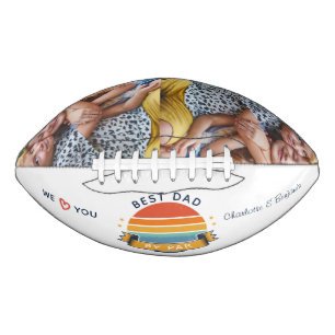 Kids Photos Best Dad Fathers Day Retro American Football