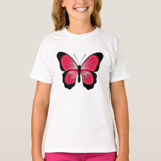 Kids Pink Butterfly T-Shirt