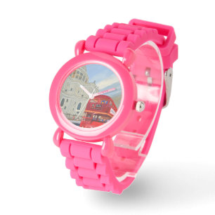 Kid's Pink Glitter Strap Watch
