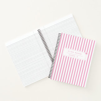 Kids pink minimalist Spiral Notebook