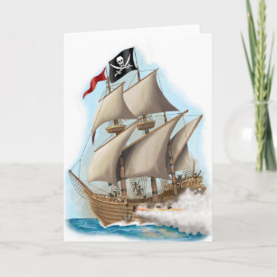 kids pirate card