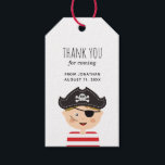Kids pirate party. Baby boy birthday thank you Gift Tags<br><div class="desc">"Thank you for coming" tag for boy birthday with pirate. Contact me,  please,  if you need additional items.</div>