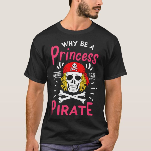 Kids Pirate Princess  T-Shirt (Front)
