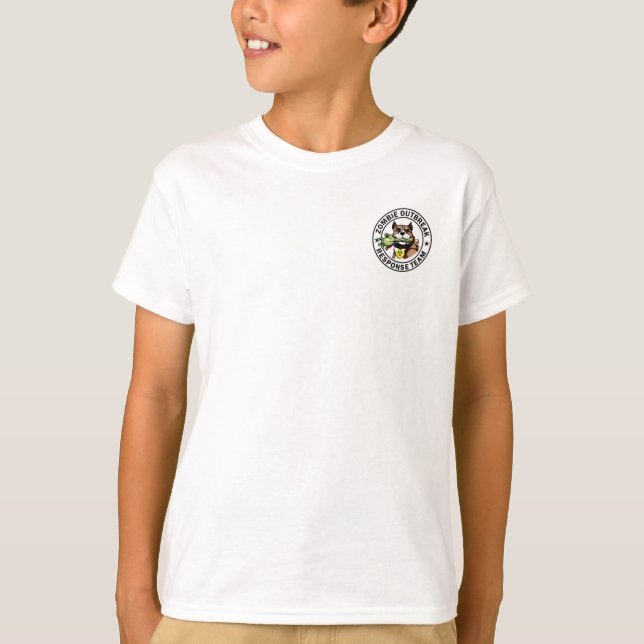 Kids Pit Bull Zombie T-Shirt (Front)