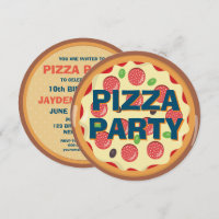Kids Pizza Party Any Age Birthday