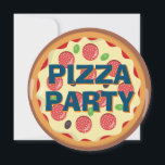 Kids Pizza Party Any Age Birthday Invitation<br><div class="desc">Kid's pizza birthday party editable with any age and custom text. Design with bold and fun bright colours ideal to celebrate a boy or girl's special day with their friends.</div>