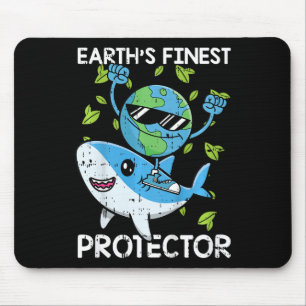 Kids Planet Protector Earth Day Environmental Anim Mouse Mat
