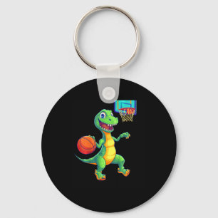 Kids Playful Dinosaur Sketll Player Design For Kid Key Ring