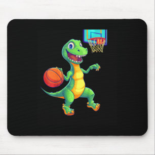 Kids Playful Dinosaur Sketll Player Design For Kid Mouse Mat