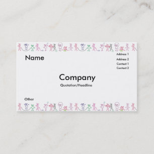 Kids Playing Business Card