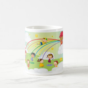 Kids Playing In A Park Mug