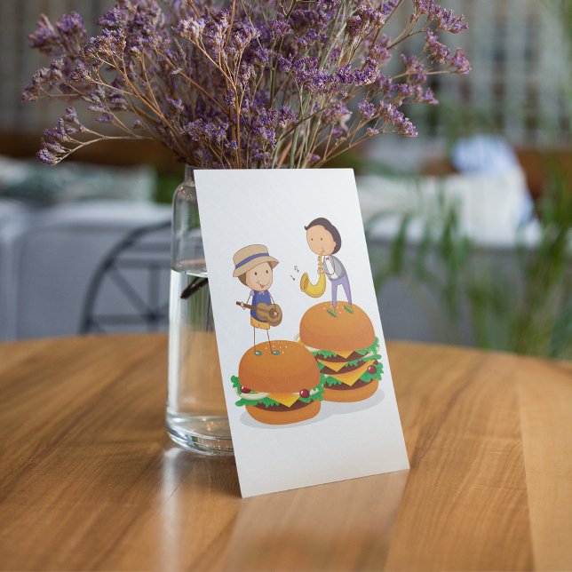 Kids Playing Music on Giant Cheeseburgers  Invitation (Creator Uploaded)